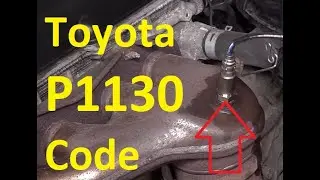 Причины и способы устранения ошибки Toyota P1130: диапазон/характеристики цепи датчика соотношени...