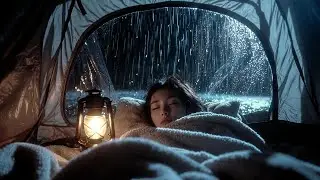 Rain Sounds for Sleep 🌧️ | Heavy Rain Camping in a Cozy Tent