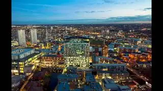The Cube Birmingham By drone