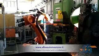 Impianto per manipolazione forgiati in linea su stampo - Al.Ba Automazione