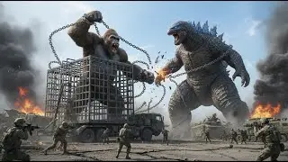 TITANS UNITE! Godzilla & Kong vs. The Military 💥🦍🦖