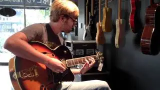Seth Abel of The Charlie Rogers Band Demos the Samick Jazz Guitar