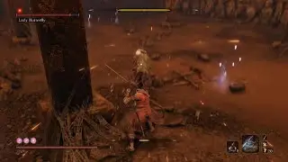 Sekiro: Practicing  a flawess on Lady butterfly (charmless, demon bell) focused parry