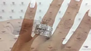 Gorgeous Brilliant Baguette Diamond Wedding Band Set