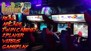 Outrun 2 SP - Real Arcade Twin Cabinet 2P Versus Gameplay (MrThunderwing VS Jesus)