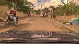 Calle Tolo Collado de Sabana Iglesia amaneci&oacute; sembrada de Guineos y pl&aacute;tanos. 