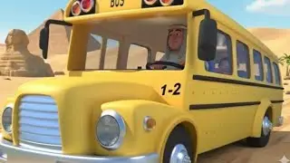 Wheels on the Bus Service Vehicles || Excavator Version | 118 Seconds || Bubble Pie 