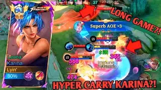 HYPER CARRY KARINA IN 20MINS+ LONG MATCH?! 😱🔥 TOP 1 GLOBAL KARINA