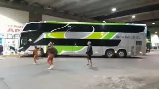 Movimentação de Ônibus - Rodoviária de Apucarana - Noite Sábado 23/12/23 (Parte 01)