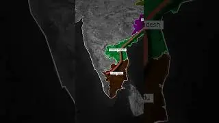 India's longest train route by map animation #India