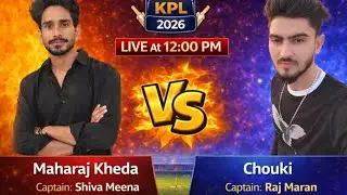 KPL 2026 Second Match Maharajkheda VS Chouki #KPL2026 #Cricketlive