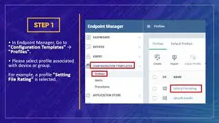 How to configure and manage file ratings from windows profiles?