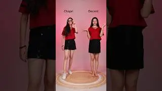 Styling Chapri vs Decent 😎 #style #look #chapristyle #decentstyle #fashion #shorts #styleyouraura