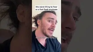 the worst news to hear as a fast food worker #shorts #comedy #funny