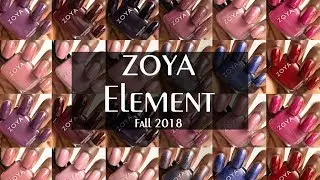Zoya Element Fall 2018 Collection SWATCHES