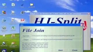 how to join files with HJSplit (windows version)