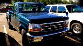 1995 Ford F-150 Flare Side 4.9L Straight-6 Start Up, Quick Tour, & Rev With Exhaust View - 118K
