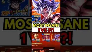DON'T GIVE UP KAKAROT! 😭 MOST INSANE 1V3 EVER W/ LF MUI GOKU (DRAGON BALL LEGENDS) #dbl #dblegends