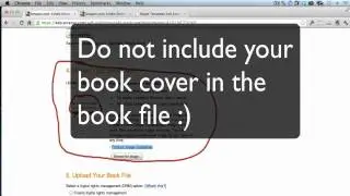 How & Where To Upload Your Kindle EBook Cover