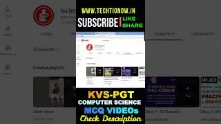 How to Get KVS PGT Computer Science MCQ Series with Explanation | Complete Syllabus Chapterwise