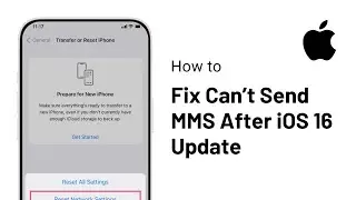 How to fix an Iphone that cant send mms after ios 16