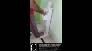 Hands-free Dispenser-stand for Sanitizer