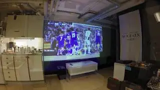 Optoma Dura Core Laser projector on Evo reflective screen paint