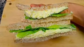 Сэндвичи с яйцом и майонезом в стиле супермаркета | Простой рецепт, как в супермаркете