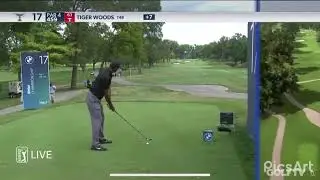Tiger Woods triple bogeys at the BMW Championship (8/29/20)