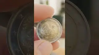 Попалась из оборота монета в коллекцию - 2 евро 2015 Италия - Данте  #collecting #coin #collection