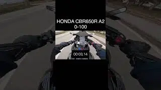 0&ndash;100 km/h con Honda CBR650R A2 | Aceleraci&oacute;n 🏍️🔥