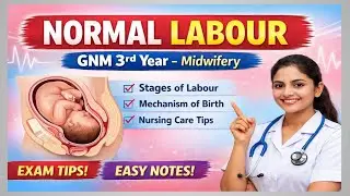 Normal Labour Full Explanation | GNM 3rd Year Midwifery | Exam Oriented