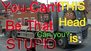 PN19 HCU  Idiotic And Dangerous Lorry Driver. 25-10-2024 Cheadle Staffordshire. Grey DAF Block Grab