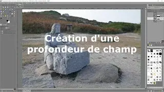 GIMP : créer une profondeur de champ