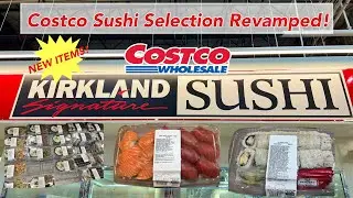 COSTCO FRESH SUSHI Made in Store Selection UPDATED Issaquah Washington 2024 NEW Menu
