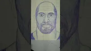 The Rock fan art ||#shorts ||#short ||#ytshorts ||#youtubeshorts ||#scketch ||