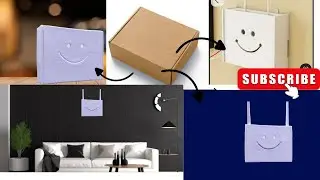 @easycraftwithchitra How to make Wifi Router Stand from Cardboard/Wall hanging craft/Diy