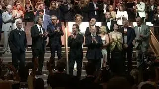 Venice Film Festival 2019, 09/01/19, ovation for the cast of The New Pope after the series premiere