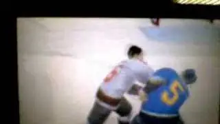 NHL 07 on psp fight part one