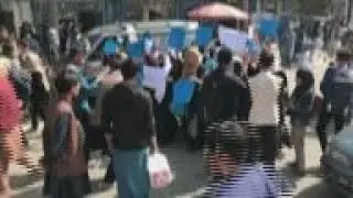 Afghan women protest school closures for girls