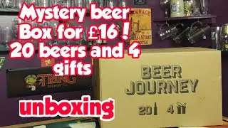 Mystery beer unboxing. 20 beers and 4 gifts for a bargain price of 20 pounds!