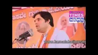 Fireband leader Varun Gandhi Addressing election campaign rally in Mangalore