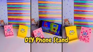 Easy DIY Paper Phone Holder Tutorial | SpongeBob & Patrick (NO GLUE!)
