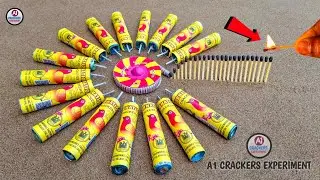 Lots Of Coronation Crackers And Chakri Vs Matchstick Chain Reaction Dominos 😱|