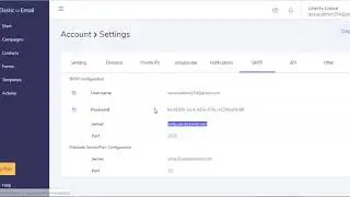 Mailsniper: Adding SMTP Server (Elastic Email)