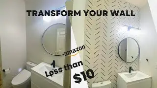 Budget DIY Wall Decals From Amazon | Easy to Install Vinyl Wall Stickers in Less than $10 | Amazon
