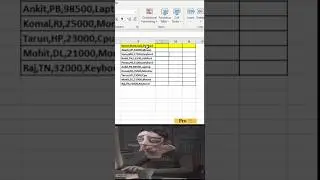 Excel Magic Trick | No Use Ctrl + E #excel #excelhacks #shots