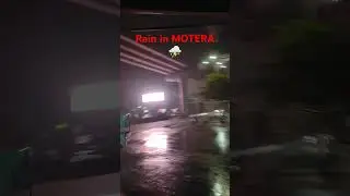 Rain In Motera on Summer.⛈️#shorts #trending #monsoon #rain #motera