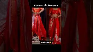 Krishna and Devsena Saree styling🤩 #viralvideo #trending #shorts #youtubeshorts #youtube #trend