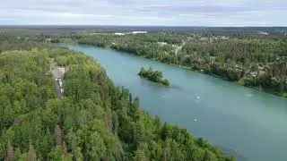 Soldotna Alaska Kenai River from 200' 360 degrees